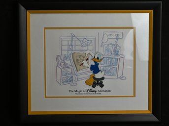 The Magic Of Disney Animation Framed Donald Duck Cell Art