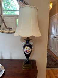 Antique Porcelain Decorative Floral Vase Lamp