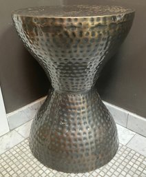A Modern Hammered Bronze Cocktail Table
