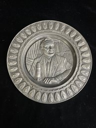 International Pewter Presidential Plate Series Franklin D Roosevelt