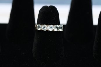Sterling Silver Cz Ring Size 6