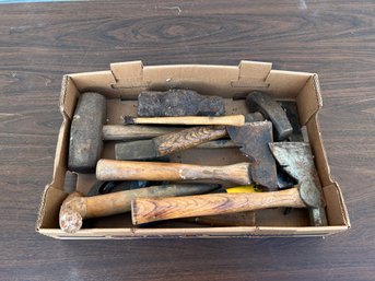 Box Lot Hammers, Hatchets, Hammer Heads