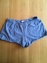 BRANDY MELVILLE, John Galt Line, Cotton Jersey Shorts, Blue, One Sz, Made In Italy