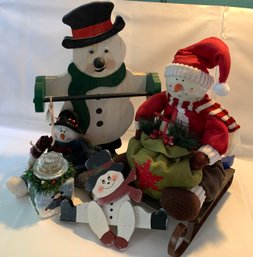 Snowmen! Wood Towel Holder, More