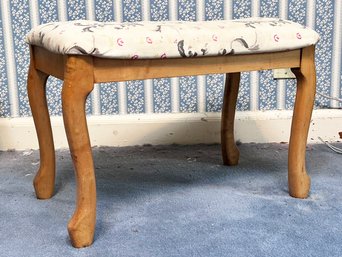 A Vintage French Provincial Maple Bench