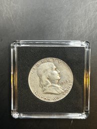 Beautiful 1952 Benjamin Franklin Silver Half Dollar