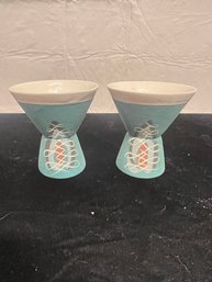 Pair Of Handmade Sake Cups