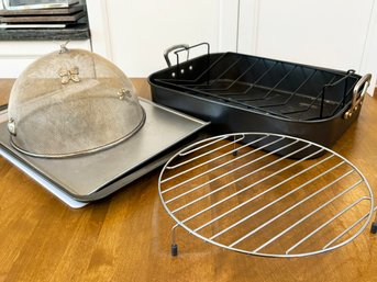 Pans And A Mesh Cloche