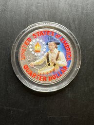 1976 Colorized Bicentennial Quarter