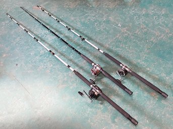 A Trio Of Fishing Rods By Penn