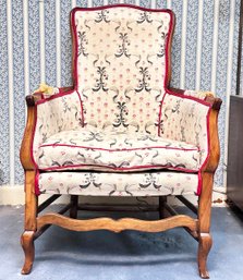 A Vintage French Provincial Ladder Back Arm Chair