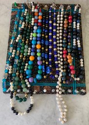 Nine Beaded Necklaces