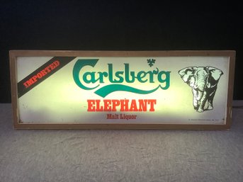 Carlsberg Elephant Malt Liquor Lighted Sign