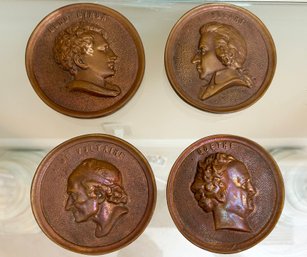 Wall Plaques - Byron, Goethe, Voltaire, Mozart