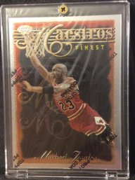 1996 Topps Finest Maestros Michael Jordan Card With Coating