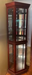 Beautiful Glass Corner Curio