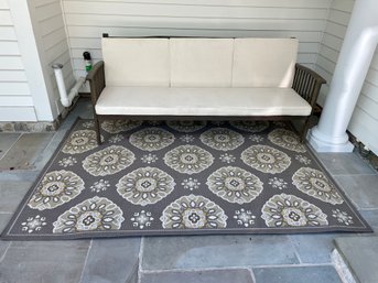 Three Seater Outdoor Patio Sofa & Outdoor Carpet