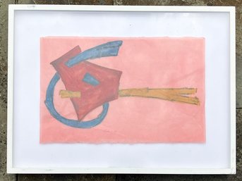 An Original Abstract Watercolor, Signed Pilar, Dated 1969