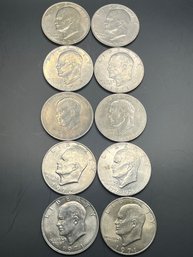 10 Eisenhower Dollars Miscellaneous Dates