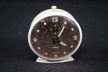 Working Retro Gilbert Mid Century Luminous Time Clock