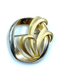 Vintage Signed Tara 2-tone Brooch