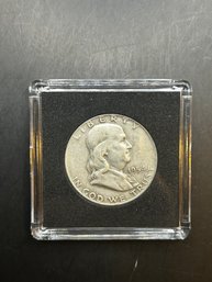 Beautiful 1954-D Benjamin Franklin Silver Half Dollar