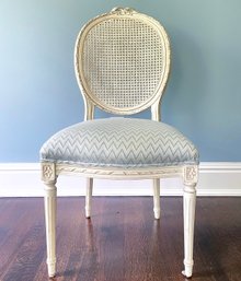 A Louis XVI Balloon Back Side Chair With Cane Back By Louis Solomon