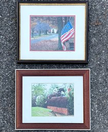 A Pair Of Original Equestrian Themed Photographs - Local Hunt