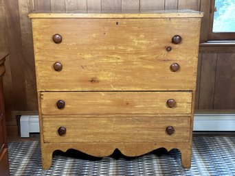 An Antique Blanket Chest From Vermont, Circa Early-1800s