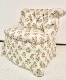 Vintage Upholstered Slipper Chair