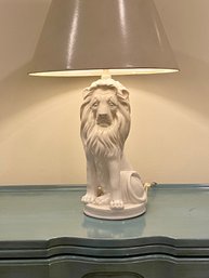 Ceramic Lion Lamp