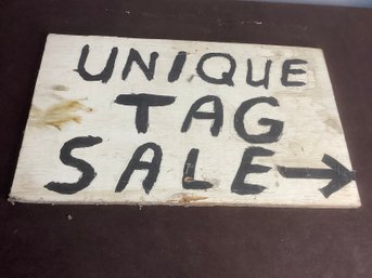 Unique Tag Sale Wooden Sign