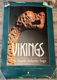 The Vikings - The North Atlantic Saga Exhibition Poster For The National Museum Of Natural History 2000
