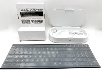 New Iclever Model IC-BK10 Bluetooth Keyboard, New Humancentric Monitor Stand & Homecode UV Cleaner