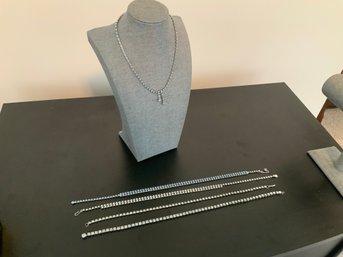 Collection Of Rhinestone Chokers