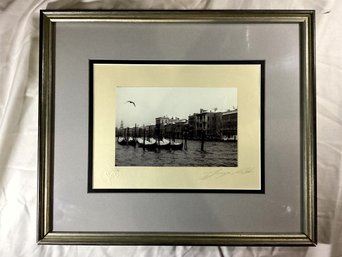 Waterways Of Venice Signed And Certified Portrait Numbered 42/100