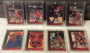 (8) 1994 Upper Deck Michael Jordan Heroes Cards