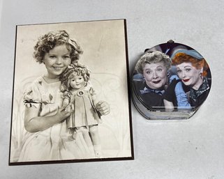 Shirley Temple Portrait And I Love Lucy Lunch Box LP/A4