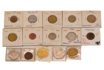 Collection Of 16 Foreign Coins !!!!