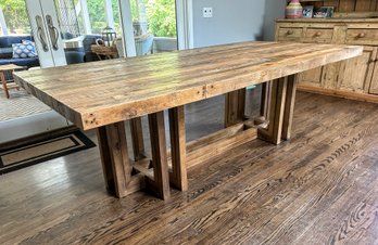 Large Reclaimed Wood Style Table