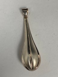 Italian Sterling Silver Tear Drop Pendant