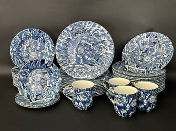 Pretty Dinnerware By Churchill, Bermuda Blue Pattern
