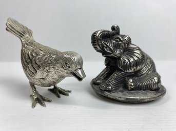 Metal Bird And Elephant Lid (2)