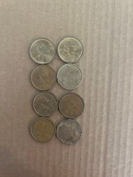 Lot Of 8 Sacagawea One Dollar Coins