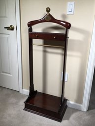 Very Nice Valet / Gents Dressing Stand - Two Drawers - Nice Piece With Brass Trim - NEEDS MINOR REPAIR