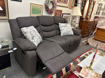 3 Cushion Double Recliner Sofa