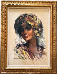 A Vintage Oil On Canvas Attributed To Massoud ARABSHAHI (Iran, 1935-2019)