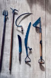 Six Primitive Early Farm Tools