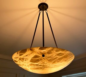 An Alabaster Ceiling Fixture