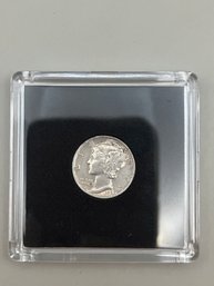 Beautiful 1929 Mercury Dime In Plastic Case